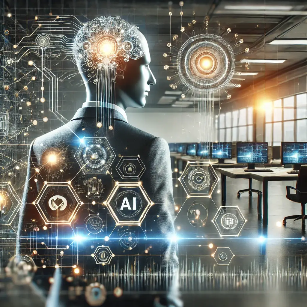 AI system development with machine learning models and intelligent automation, enhancing business decision-making and processes.